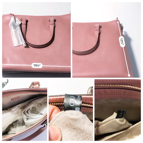 Gucci Pink Leather Bamboo Tassel Calf Tote - Picture 9 of 16